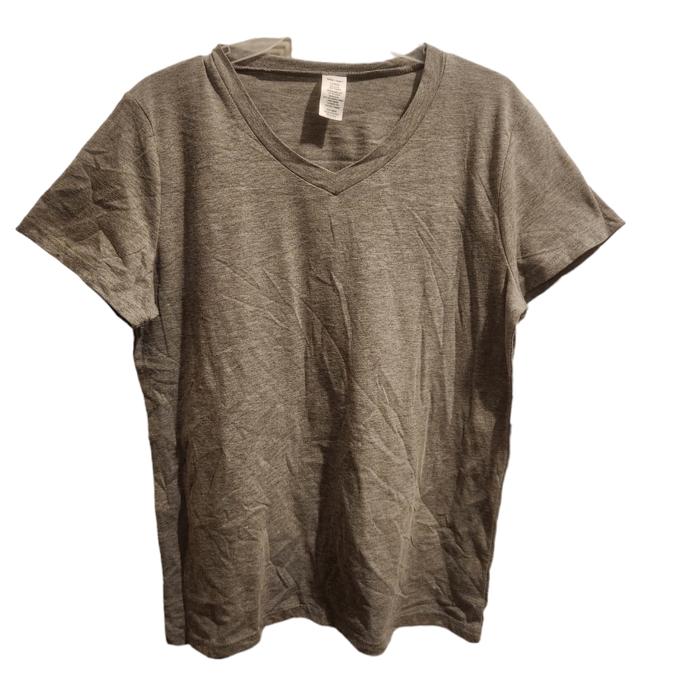 West Loop Women's Grey T-shirt V-neck